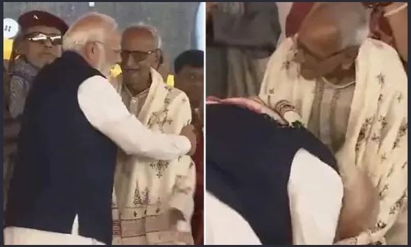 PM Modi Touches Feet Of 97-Year-Old  Sarkar In Bengal: Who Is He?